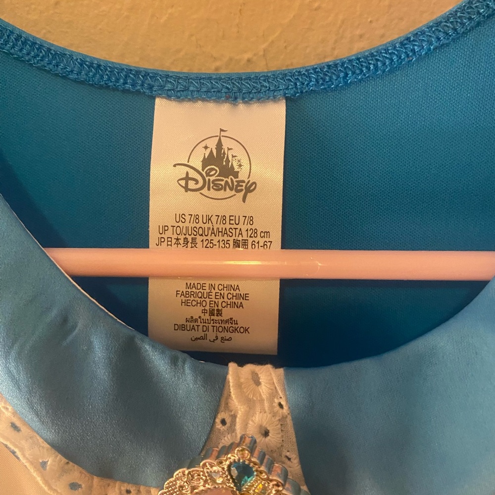 Disney Girls Alice In Wonderland Dress Up Pretend Play Costume Sz7/8 - Picture 4 of 5